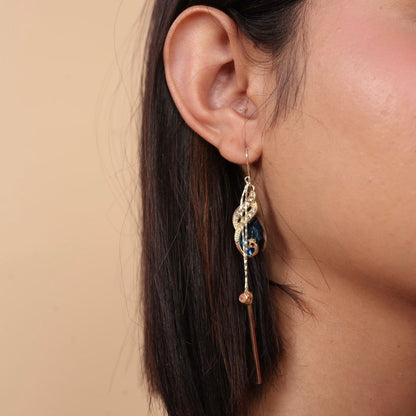 🌙💙 Combo Yapa — Aretes Luna + Zafiro